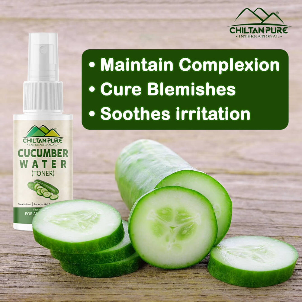 Cucumber Floral Water [Pocket Size 50ml] – Soothing & Calming Toner, Balances Skin Tone, Protect From Harmful Effects Of Sun & Good For All Skin Types - Mamasjan