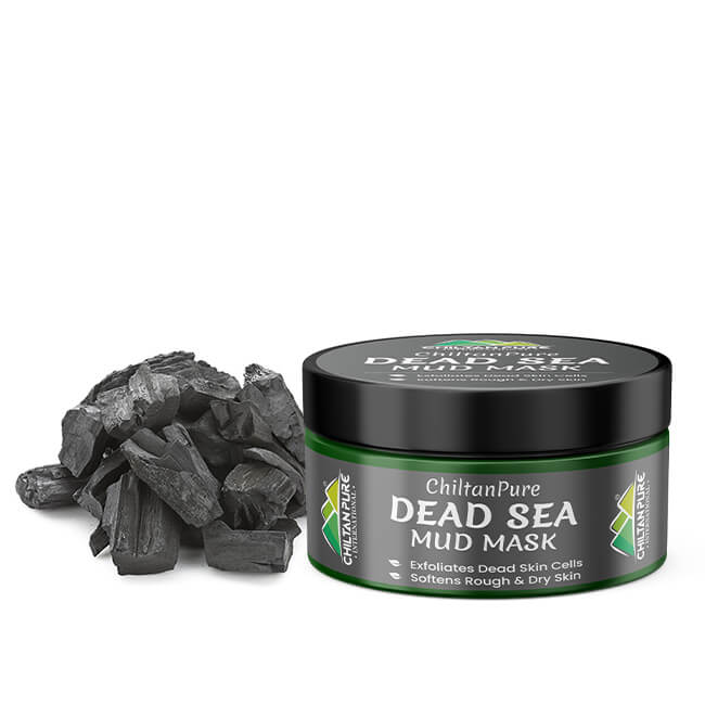 Dead Sea Mud Mask – Intensely Hydrate, Exfoliates Dead Skin Cells, Cures Psoriasis & Eczema 150g - ChiltanPure