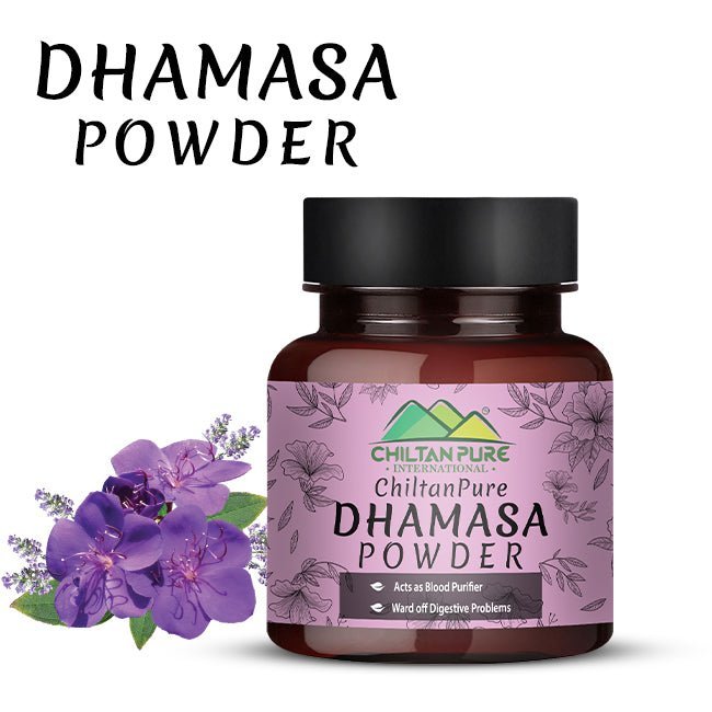 Dhamasa Booti Powder – Fights Hepatitis & Effective Against PCOS 110g - ChiltanPure