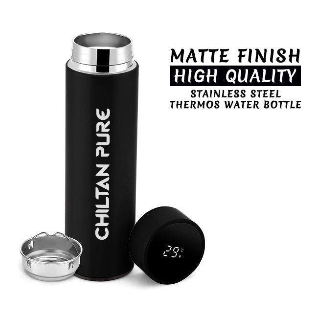 Digital Water Bottle - Temperature Display Vacuum Insulated, Thermos Flask Made of Premium Stainless Steel - Mamasjan