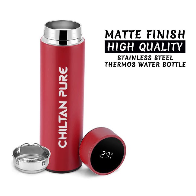 Digital Water Bottle - Temperature Display Vacuum Insulated, Thermos Flask Made of Premium Stainless Steel - Mamasjan