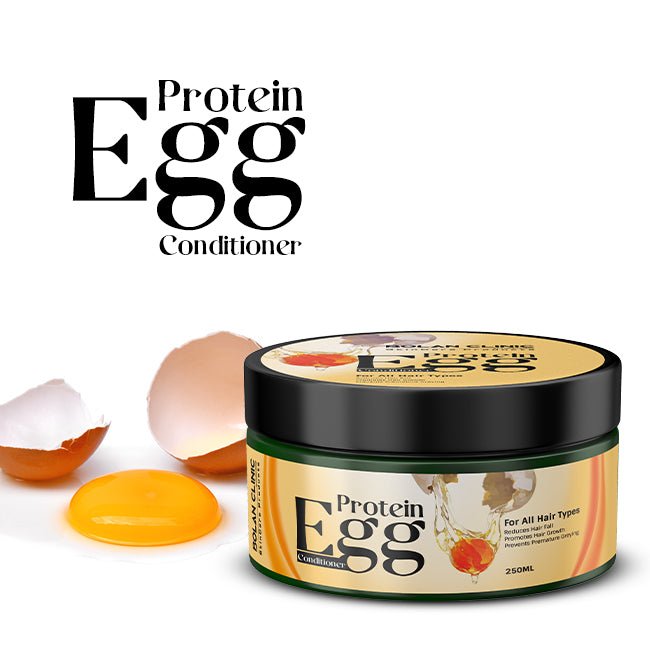 Egg Conditioner Mask - Promotes Hair Growth, Prevents Frizziness, and Gives Hair A Lustrous, Thick Look - Mamasjan