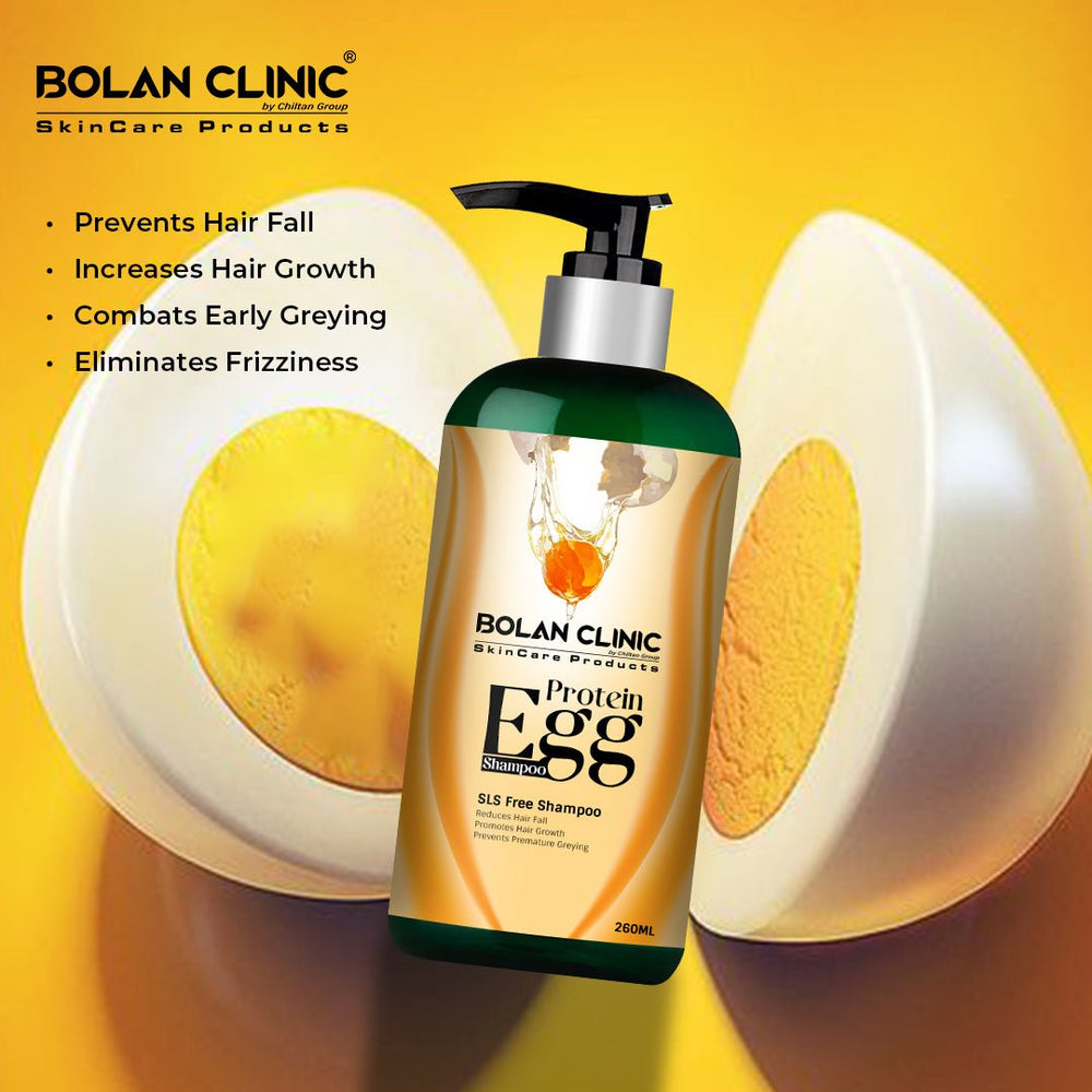 Egg Shampoo - Promotes hair growth, Solves Frizziness, and Strengthens Hair - Mamasjan