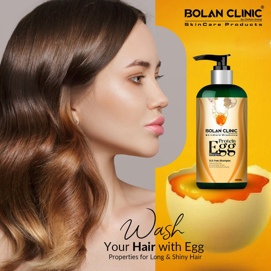 Egg Shampoo - Promotes hair growth, Solves Frizziness, and Strengthens Hair - Mamasjan