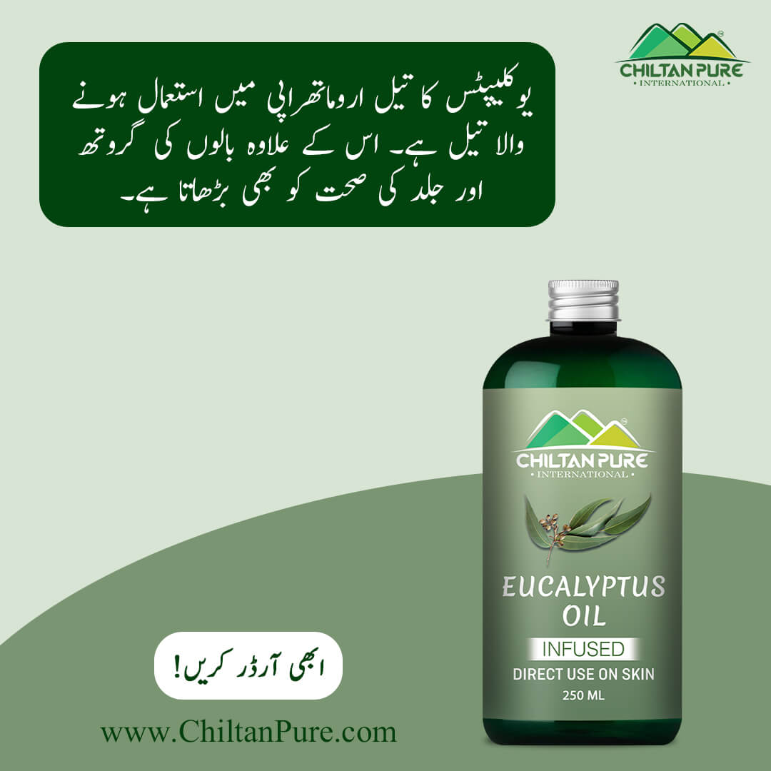 Eucalyptus Infused Oil – Prevents Acne, Soothes Dry Skin, Natural Stress Buster & Reduces Scalp Irritation - Mamasjan