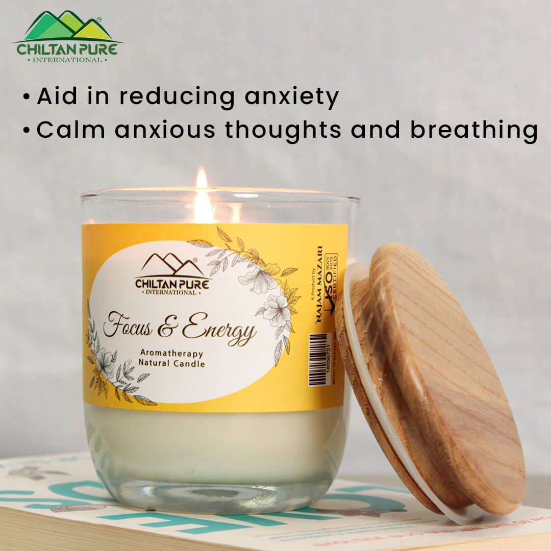 Focus & Energy Aromatherapy Candle – Warm up the Soul Inside!! 500g - Mamasjan