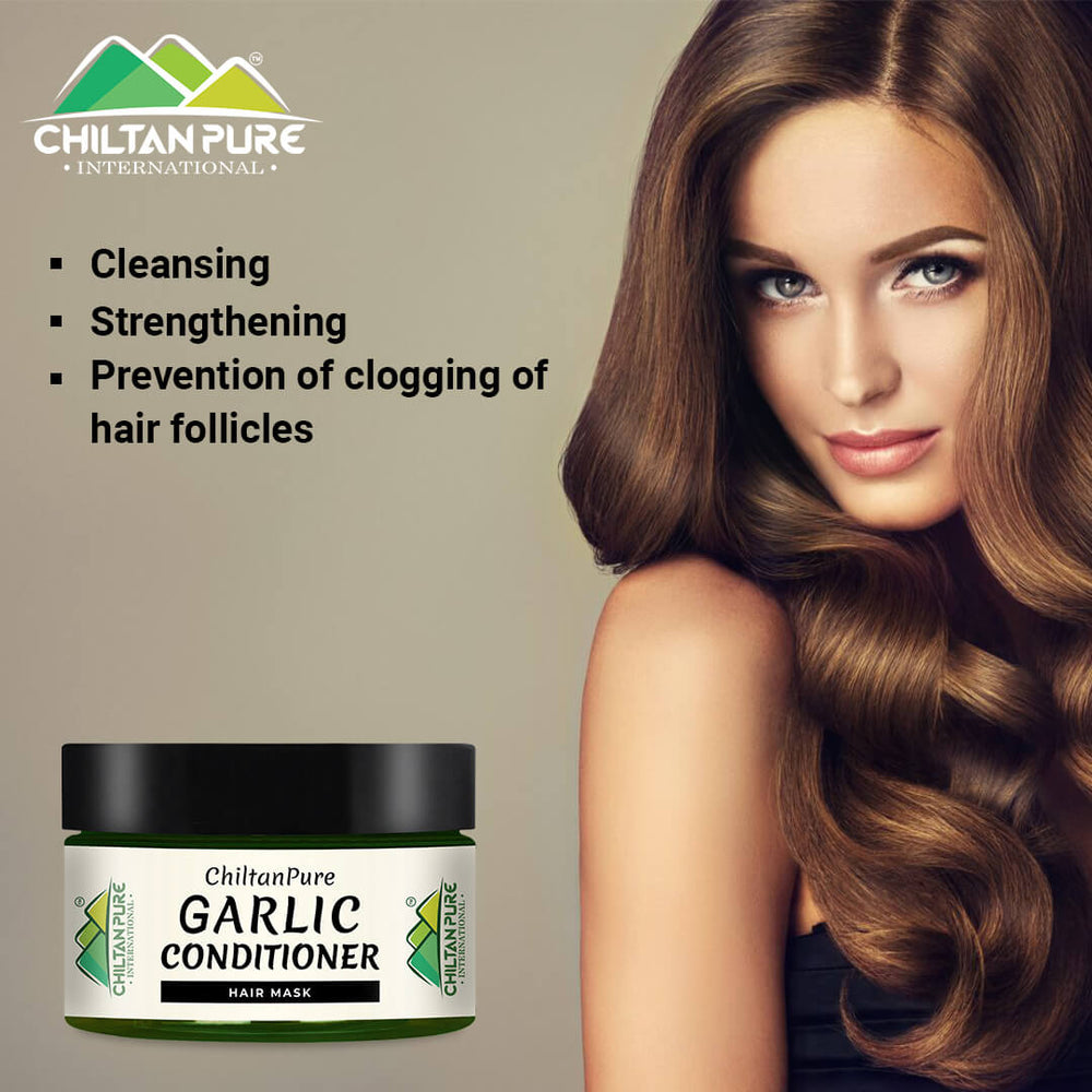 Garlic Conditioner Hair Mask – Promote Hair Growth, Balance PH Level of Hair, Makes Hair Healthy & Shiny - Mamasjan