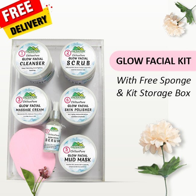 Glow Facial Kit (4x Results) – Deep Cleansing, Anti- Aging & Enhances Skin’s Natural Glow - Mamasjan