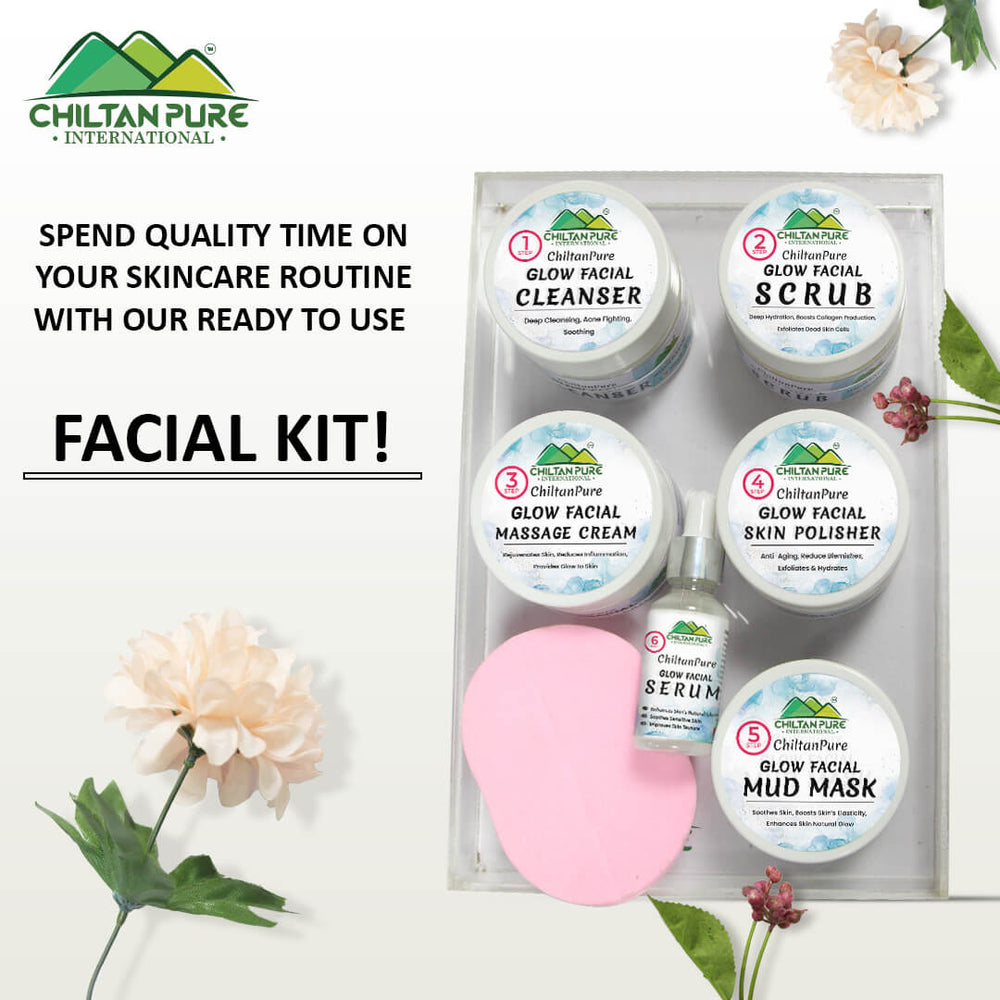 Glow Facial Kit (4x Results) – Deep Cleansing, Anti- Aging & Enhances Skin’s Natural Glow - Mamasjan