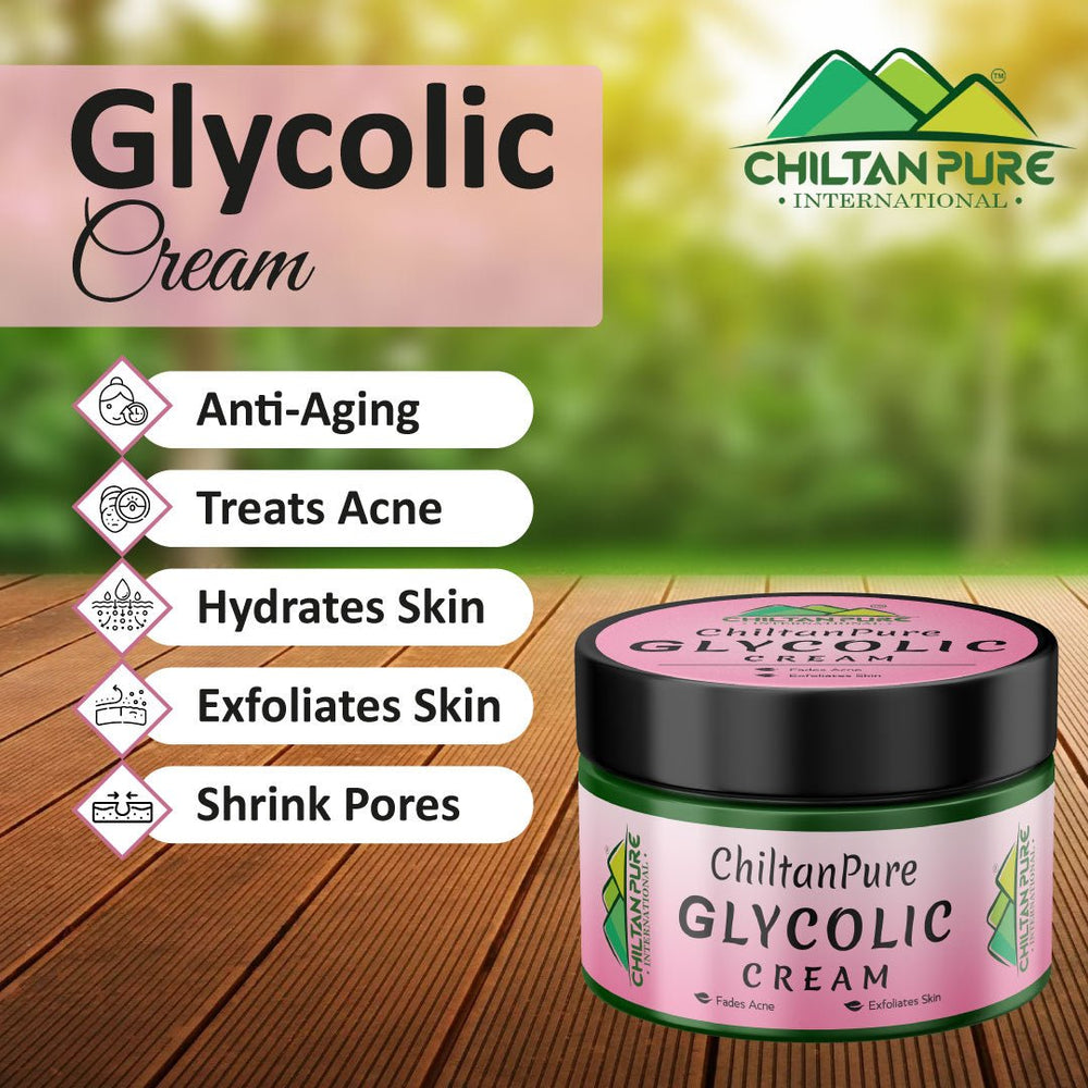 Glycolic Cream – Exfoliates Skin, Treats Acne, Shrink Pores & Reduce Fine Lines & Wrinkles - Mamasjan