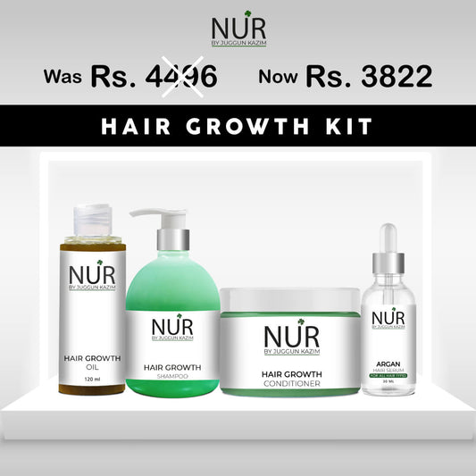 Hair Growth Kit – Hair Growth Oil, Hair Growth Shampoo, Hair Growth Conditioner & Argan Hair Serum - Mamasjan