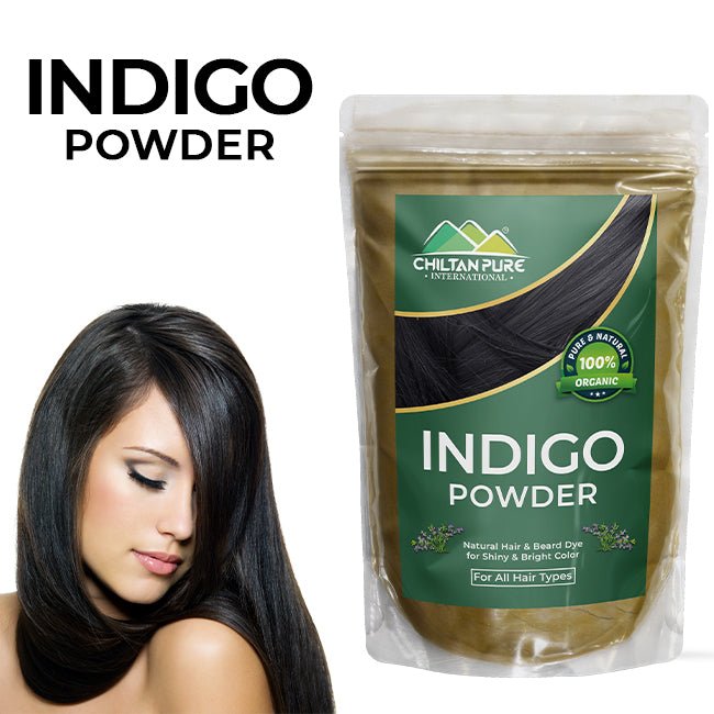 Indigo Powder – Natural Hair & Beard Dye Improves Hair Quality, Boosts Shine & Bright Color! - Mamasjan
