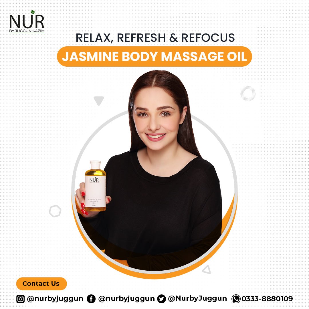 Jasmine Body Massage Oil – Reward yourself with a great massage, contain rich nutrients, give strength to muscles – 100% Pure - Mamasjan