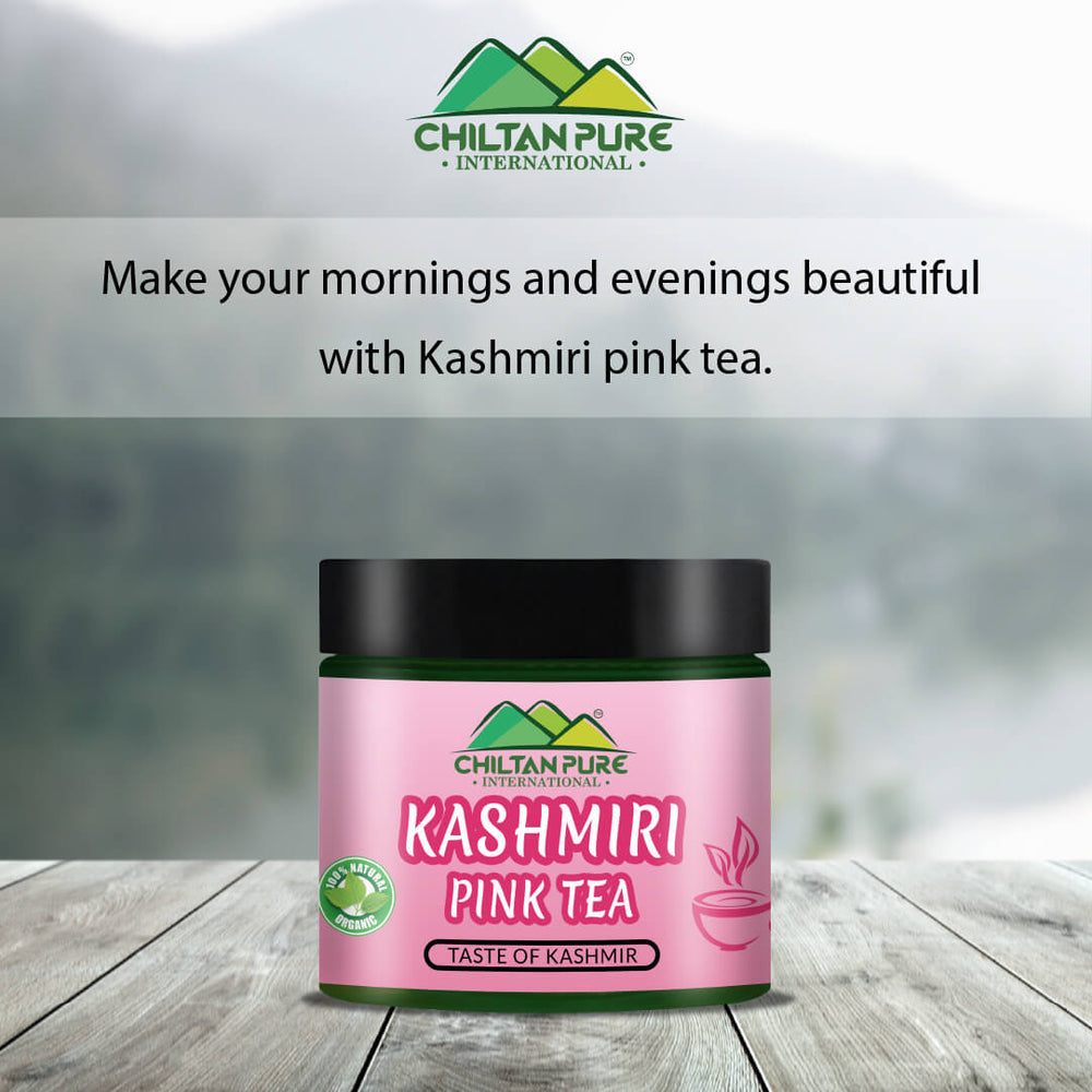 Kashmiri Pink Tea – Where there’s Pink Tea, There’s Happiness! Improves Digestion, Aids Weight Loss & Boosts Immunity – 100% Pure Organic - Mamasjan