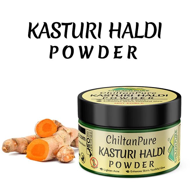 Kasturi Haldi (Curcuma Aromatica)- Non-Edible, Lightens Acne, Anti-Aging, Fade Acne Scars & Enhances Skin’s Youthful Glow - Mamasjan