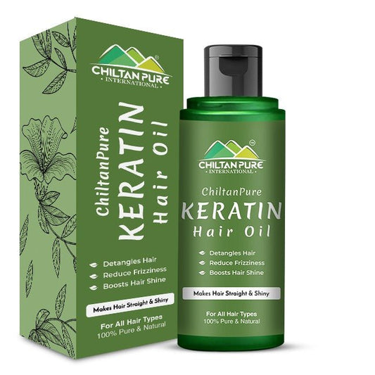 Keratin Hair Oil – Detangles Hair, Reduce Frizziness, Boosts Hair Shine & Restores Hair Damage 120ml - Mamasjan
