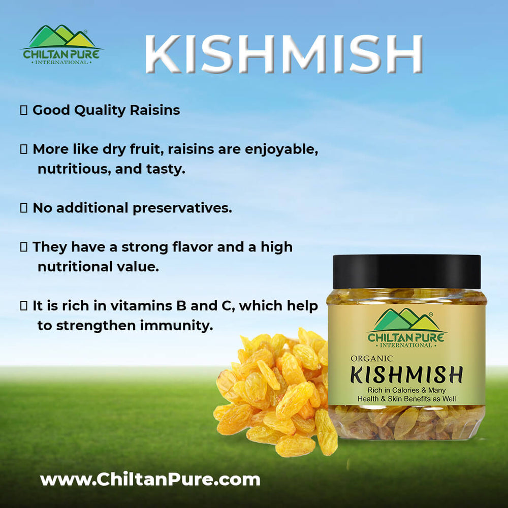 Kishmish – Improves Eyesight, Regulates Blood Pressure, Helps in Weight loss & Prevention of Cancer 210gm - Mamasjan