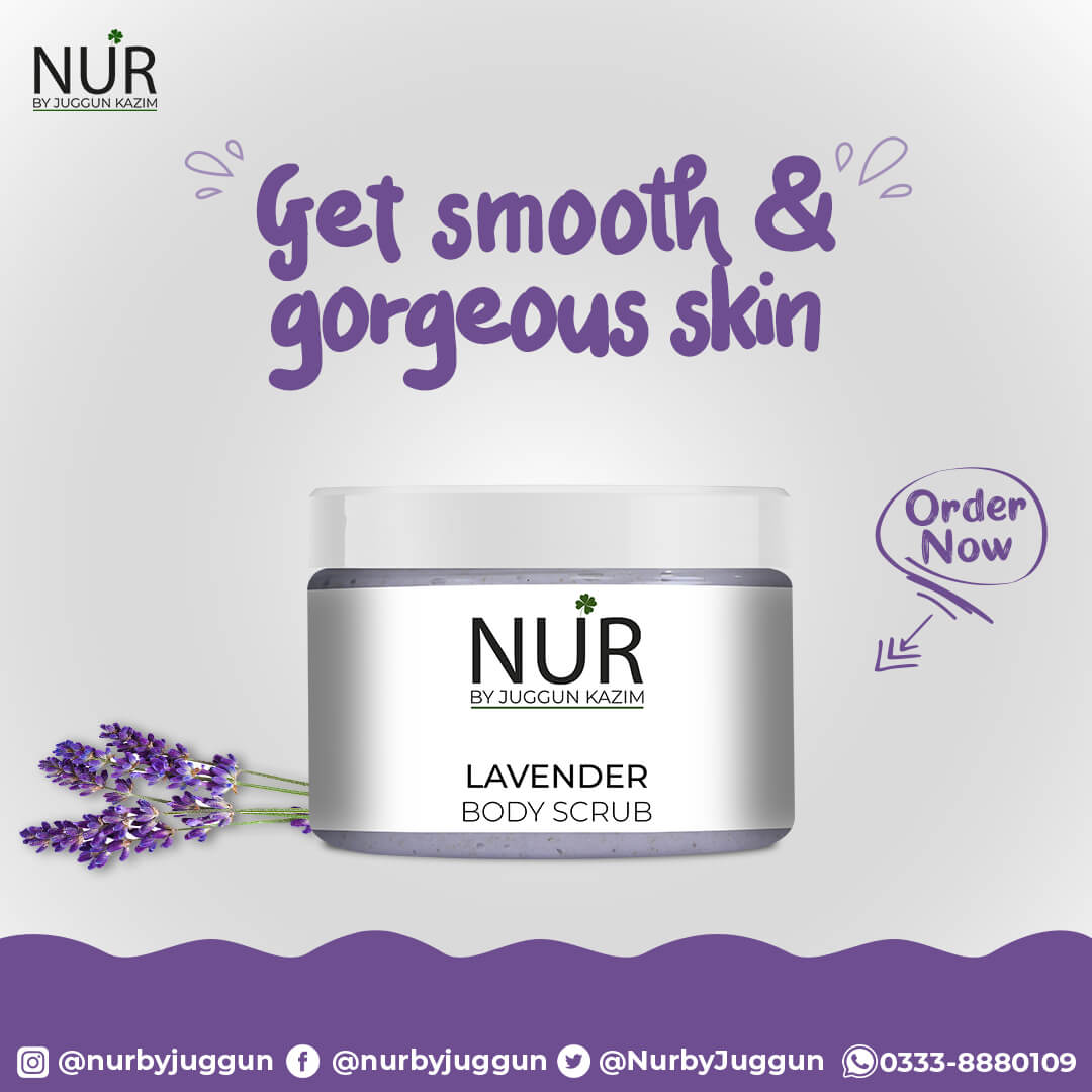 Lavender Body Scrub – A new way to start your day, exfoliate, remove dead skin cells – 100% Pure - Mamasjan