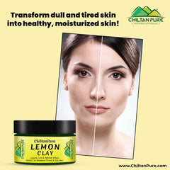Lemon Clay – Deep cleanse pores, Make Dark Spots Light, Reduce Inflammation-High PH Levels – 100% Organic - Mamasjan