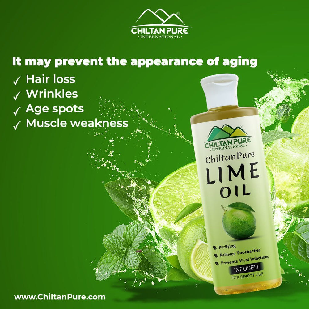 Lime Infused Oil - Promotes Blood Coagulation, Prevents Viral Infections &amp; Potentially Effective Disinfectant - Mamasjan
