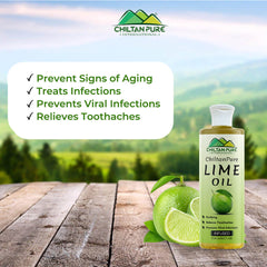 Lime Infused Oil - Promotes Blood Coagulation, Prevents Viral Infections &amp; Potentially Effective Disinfectant - Mamasjan