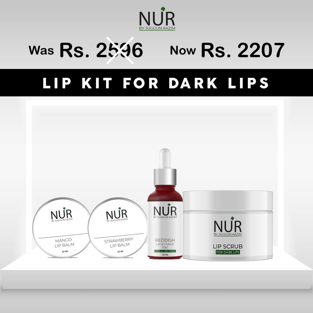 Lip Kit For Dark Lips – Mango Lip Balm, Strawberry Lip Balm, Reddish Lip & Cheek Tint & Lip Scrubs for Dark Lips - Mamasjan