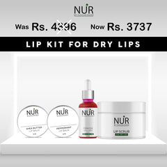 Lip Kit For Dry Lips – Shea Butter Lip Balm, Peppermint Lip Balm, Pinkish Lip & Cheek Tint & Lip Scrub for Dry Lips - Mamasjan