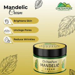 Mandelic Cream - Anti-Aging, Brightens Skin, Acts as Natural Exfoliant & Reduce Hyperpigmentation - Mamasjan