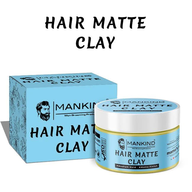 Matte Clay - Medium Hold, Matte Finish, Low Shine & Ideal For Desired Hair Styling! - Mamasjan