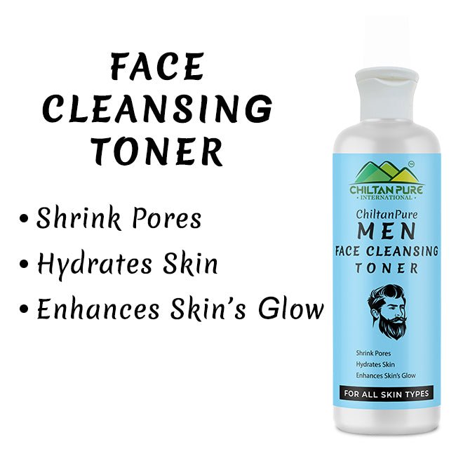Men Face Cleansing Toner – Hydrates Skin, Shrink Pores, Soothes Irritation, Makes Skin Glowy & Improves Skin’s Elasticity 150ml - Mamasjan
