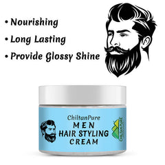 Men Hair Styling Cream – Provides Glossy Shine & Long-Lasting Hold 100ml - Mamasjan