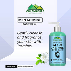 Men Jasmine Body Wash – Nourishes Dry Skin, Remove Dirt & Toxins, Enhances Body’s Natural Glow & Provides a Deep, Effective Clean 250ml - Mamasjan