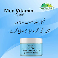 Men Vitamin Scrub – Exfoliates Dead Skin Cells, Remove Grime, Unclog Pores & Promotes Better Shave 100ml - Mamasjan