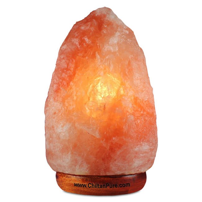 Natural Pink Salt Lamp [Large] – Set up a luxurious interior, emits calming amber, light up room, boosts mood & improves sleep – 100% natural salt - Mamasjan