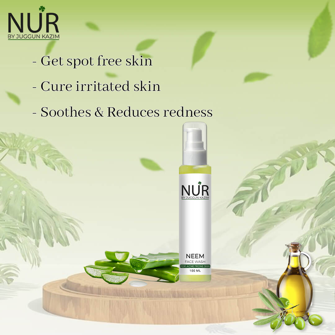 Neem Face Wash – Get spot free skin, Soothes & Reduces redness, Cure irritated skin – 100% organic - Mamasjan