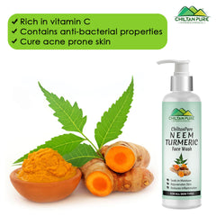 Neem & Turmeric Face Wash – Get Purifying Skin With Blend Of Pure Botanical Extracts - Mamasjan
