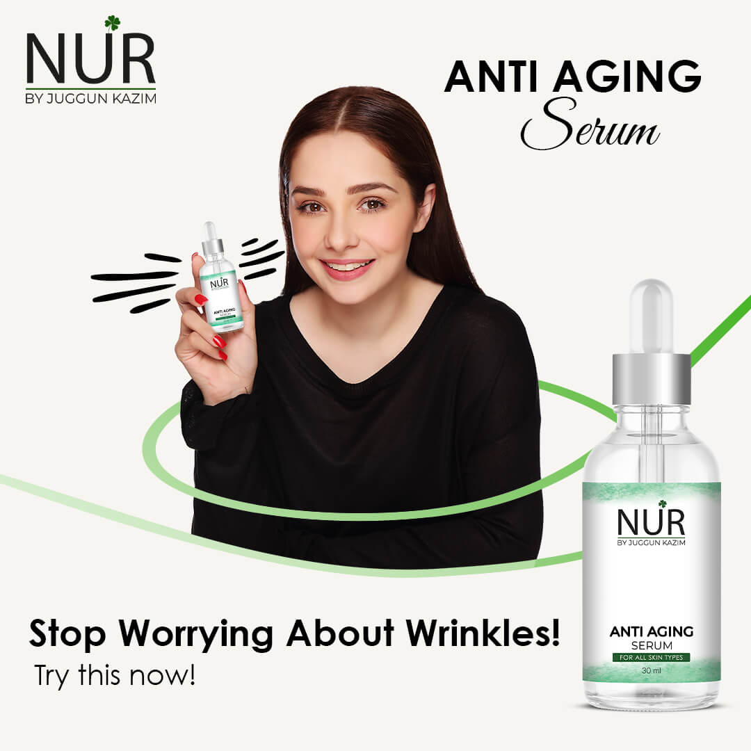 Nur Anti Aging Serum – Keep your skin forever young , reduces acne, provides hydration – 100% Pure - Mamasjan