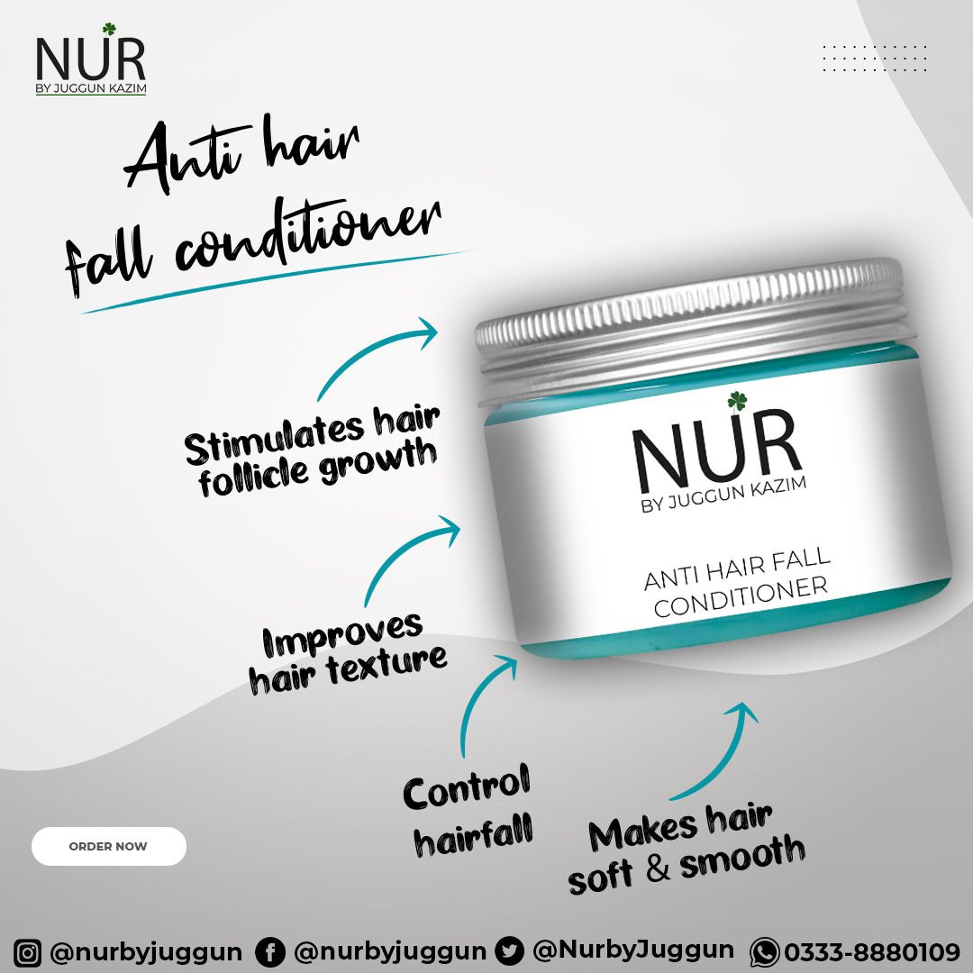 Nur Anti Hair Fall Conditioner – Happy hair, happy life, make hair soft, promote hair growth – 100% pure - Mamasjan