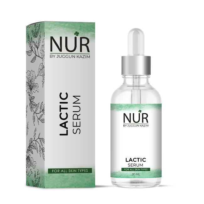 Nur Lactic Acid Serum – Exfoliates Skin, Fade Scars, Fine lines, Wrinkles & Boosts Collagen Production - Mamasjan