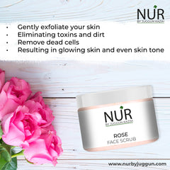 Nur Rose Face Scrub – Gently Exfoliates Skin, Remove Dead Skin Cells & Soothe Skin Inflammation - Mamasjan