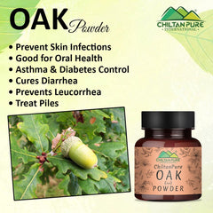 Oak Powder (Manjakani) – Improves Digestion, Helps Tissue Tightening in Women, Promotes Oral Health, Controls Asthma & Diabetes 120gm - Mamasjan