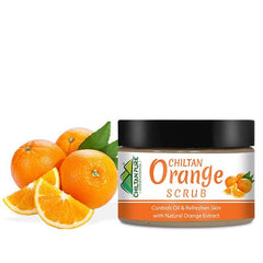 Orange Face &amp; Body Scrub - Deeply Exfoliates Skin &amp; Increase Collagen Production, Gives Skin Firmness, Good for All Skin Types - Mamasjan