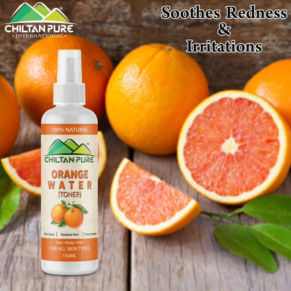 Orange Floral Water - Provides Supple, Nourished skin, Relives Stress &amp; Anxiety [Toner] - Mamasjan