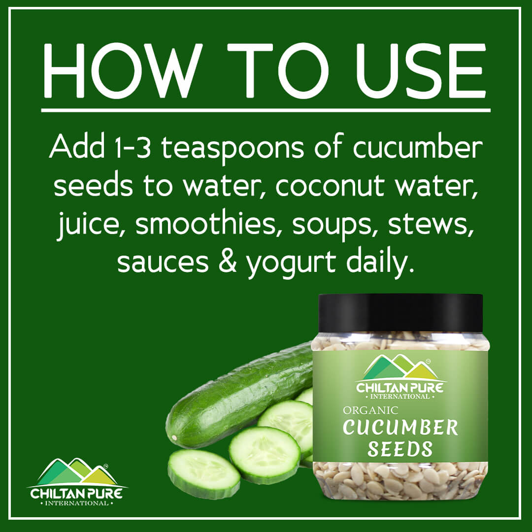Organic Cucumber Seeds – Boosts Brain Health & Memory, Promotes Weight Loss, Improves Digestion & Maintains Heart Health - Mamasjan