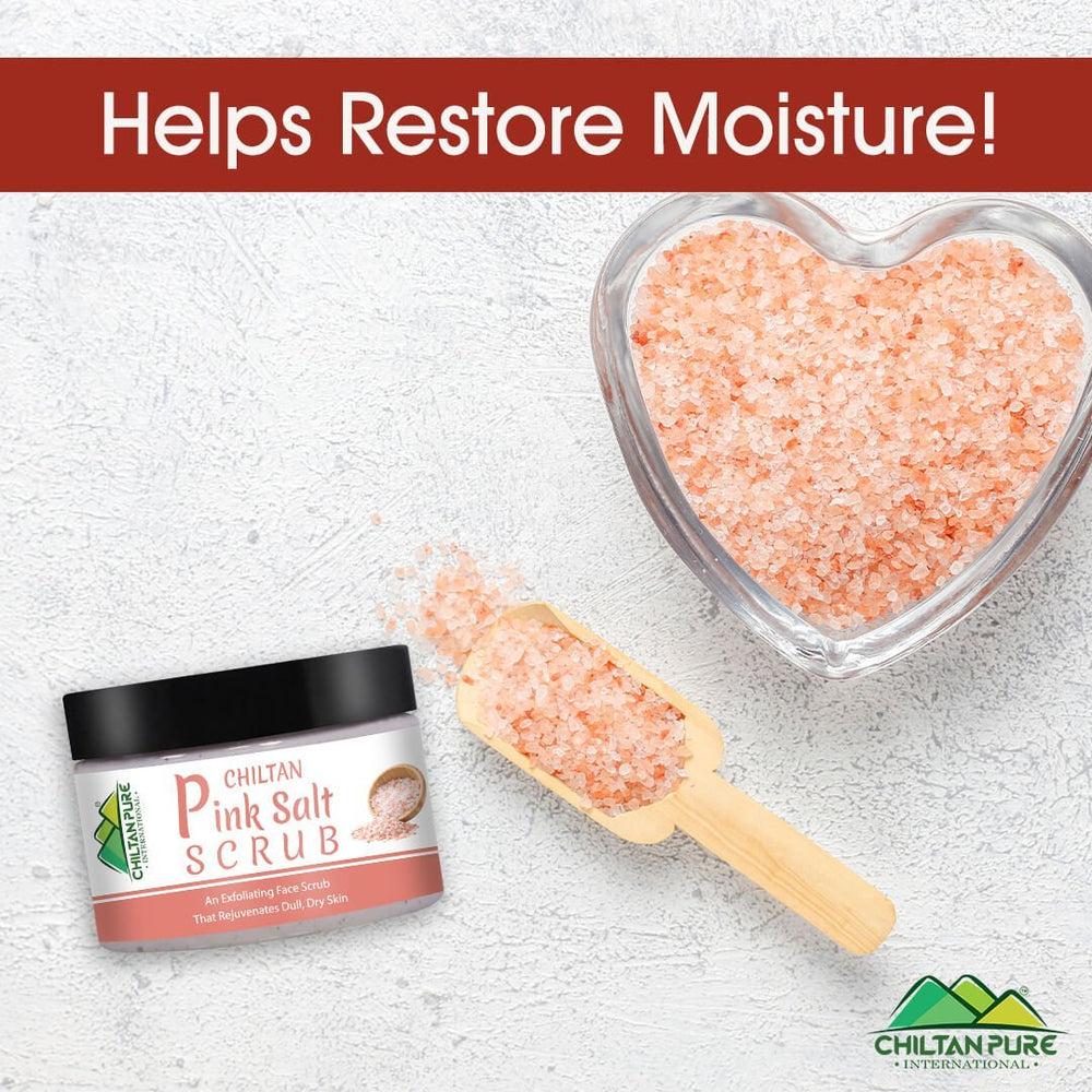 Pink Salt Face &amp; Body Scrub €“ Face Scrub To Exfoliate Dead Skin, Balance Body's pH, Nourishes &amp; Moisturizing Skin - Mamasjan
