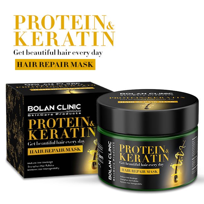 Protein & Keratin Hair Repair Mask – Strengthen Hair Follicles, Restores Hair Manageability & Makes Hair Shiny & Straight! - Mamasjan
