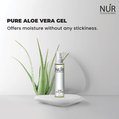 Pure Aloe Vera Gel – Hydrates, Heals & Dry, Itchy & Damaged Skin & Hair, Acne, Sunburn & Dandruff Relief - Mamasjan
