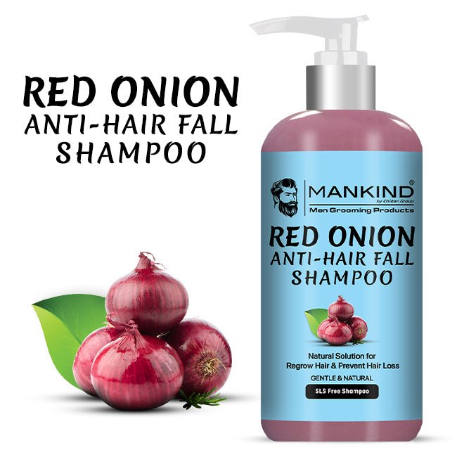 Red Onion Anti-Hair Fall Shampoo - Natural Solution for Hair Regrowth & Prevents Hair Loss - Mamasjan