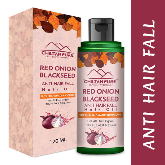 Red Onion Blackseed Oil- Enhances Hair Growth, Anti-Hair fall, Prevents Premature Hair Growing, Makes Hair Strong & Glossy - Mamasjan