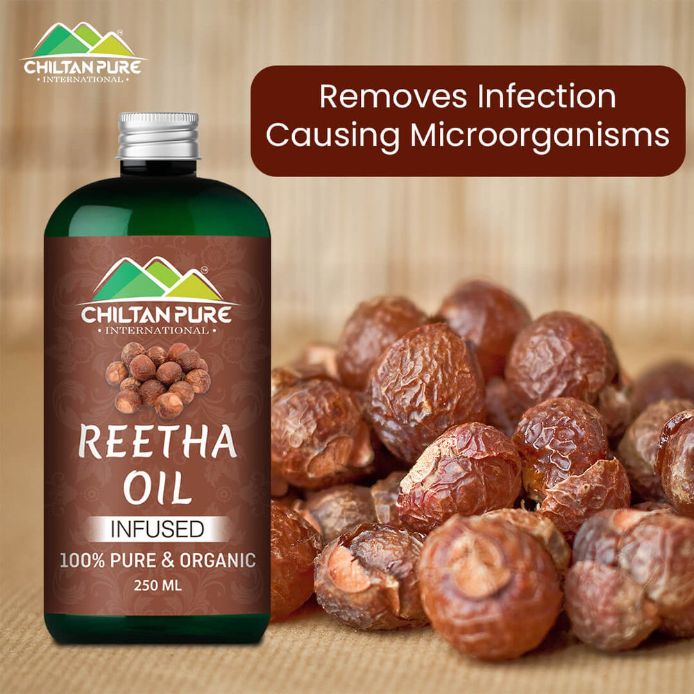 Reetha Oil - Effective Hair Cleansing Agent, Keeps your Scalp Healthy &amp; Removes Infection - Causing Microorganisms [ریٹھا] - Mamasjan